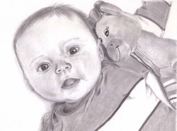 Lola and her pet giraffe